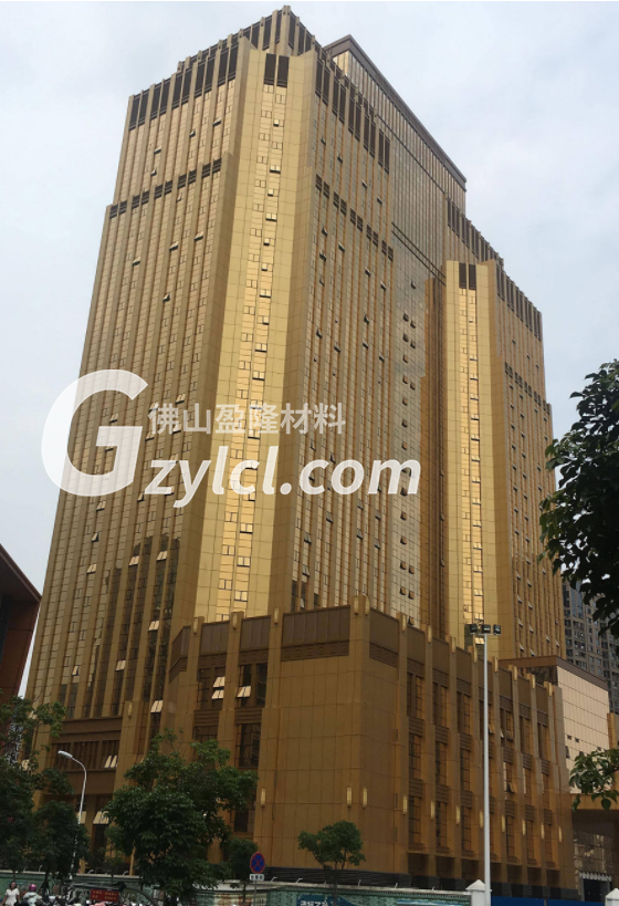 某銀行總部大樓提供墻面巖板的定制